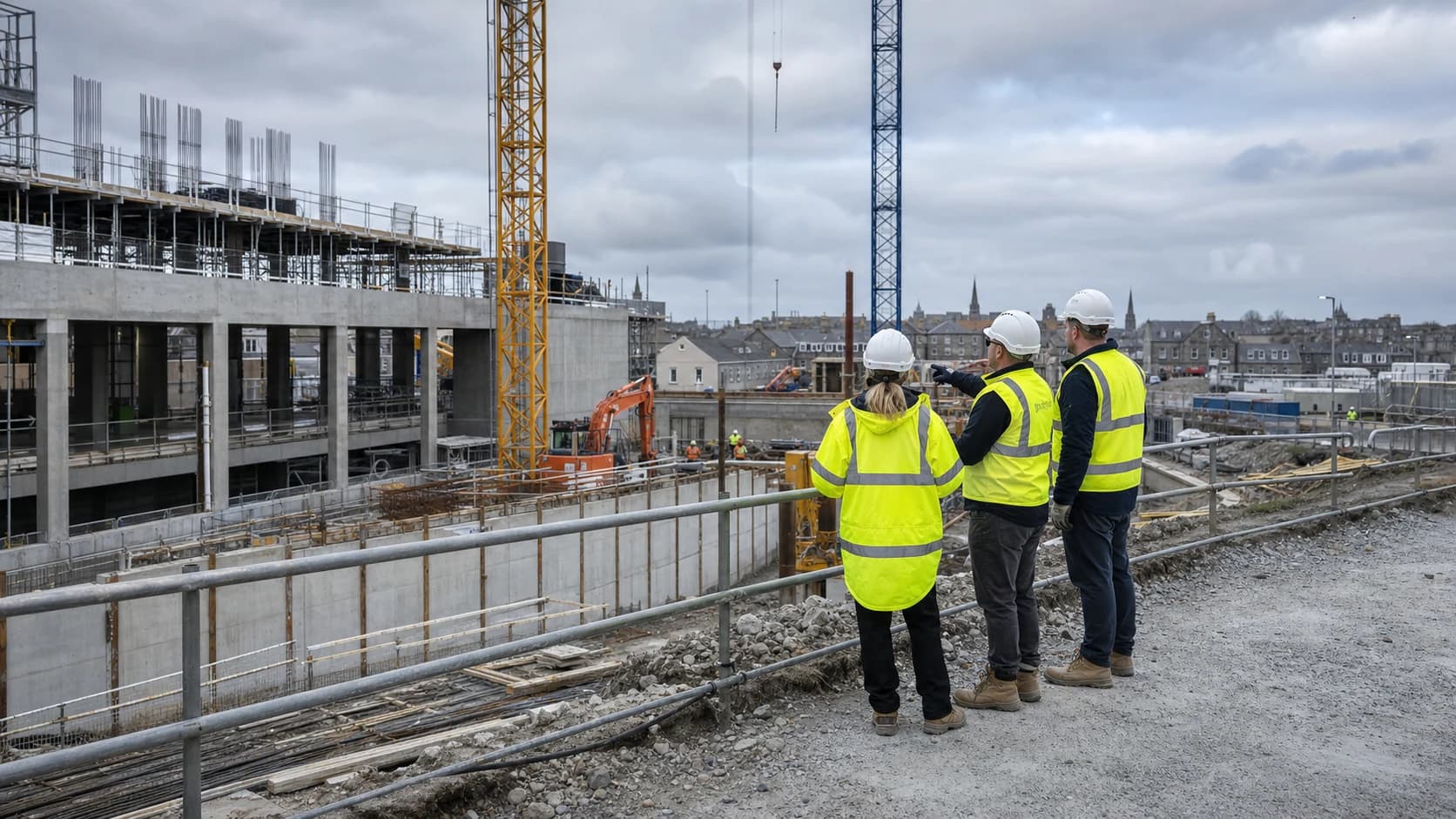 Active construction project in Aberdeen